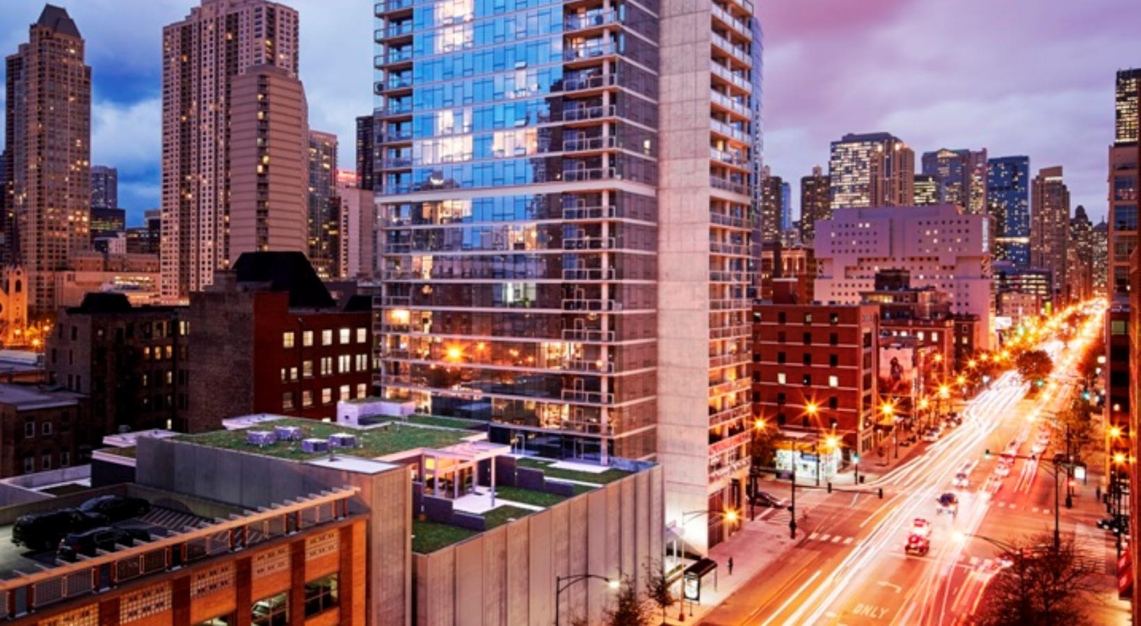 Settle into comfort at Eight O Five a tall building in a city