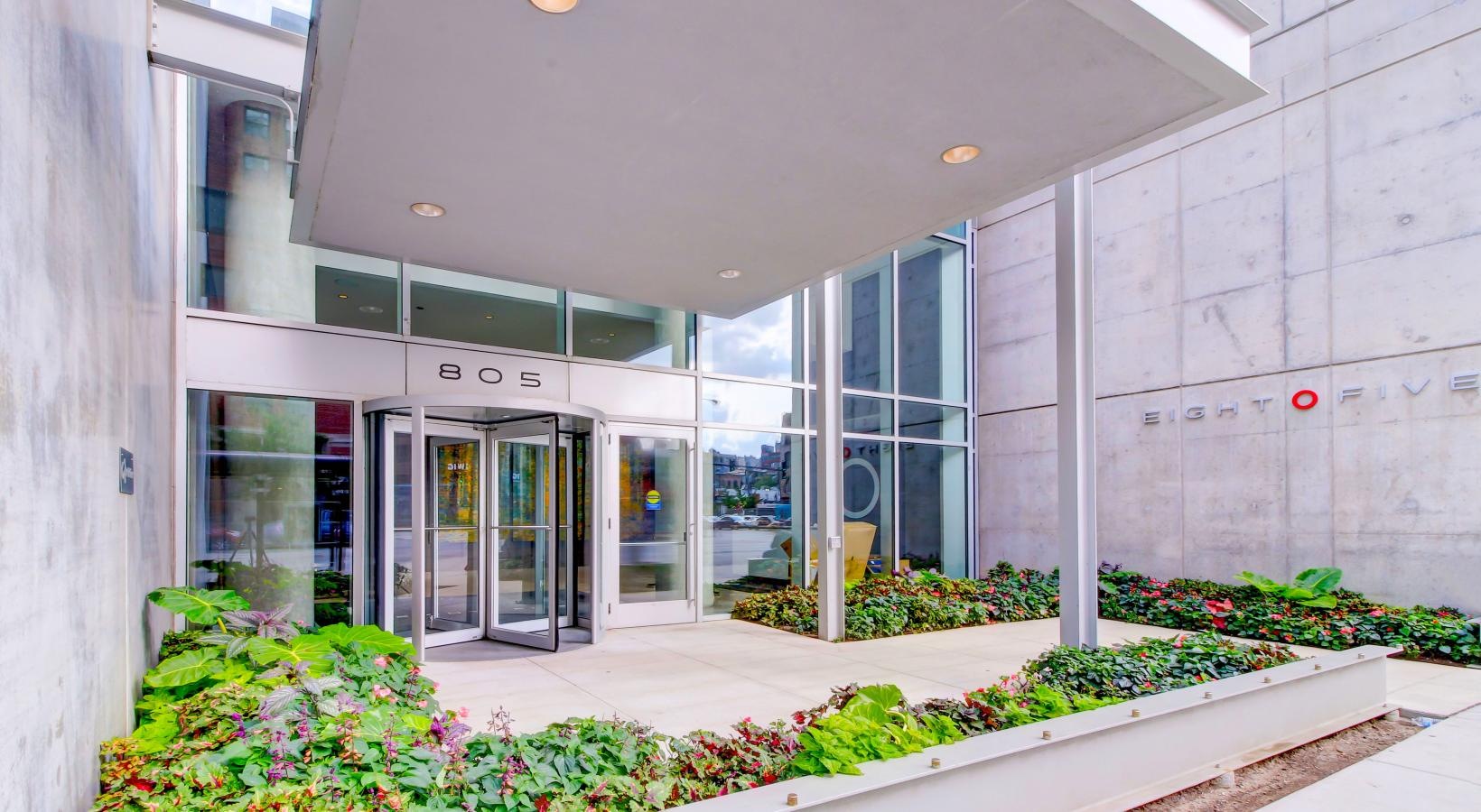 The essence of exceptional living a building with glass windows